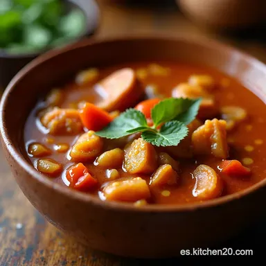 Gumbo Aut&eacute;ntico de New Orleans Un Sabor Inolvidable Tarjeta de receta