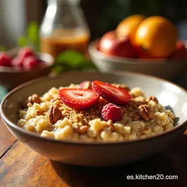Avena Energizante Desayunos saludables que te har&aacute;n Bailar Tarjeta de receta