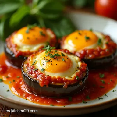 Berenjenas Rellenas de At&uacute;n y Huevo Duro Receta F&aacute;cil Tarjeta de receta