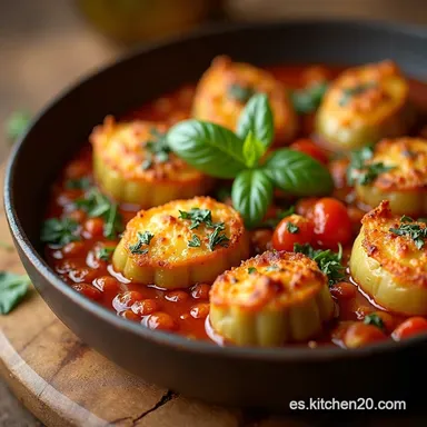 Berenjenas Rellenas Receta Cl&aacute;sica Mediterr&aacute;nea El Secreto del Sofrito Tarjeta de receta