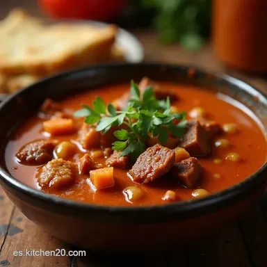 Birria de Res El Caldo Levantamuertos Mexicano Tarjeta de receta