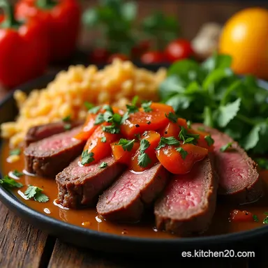 Bistec con Pimienta Casero La Receta del Chef en 30 Minutos Tarjeta de receta