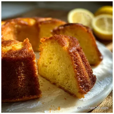 Bizcocho de Lim&oacute;n Jugoso Made-Ahead Tarjeta de receta