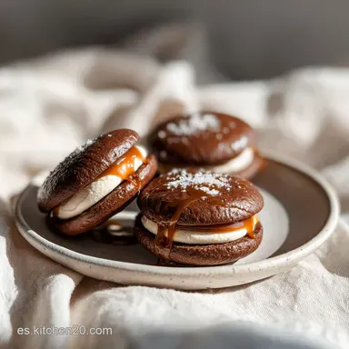 Bizcochos de Caramelo Salado: Receta con 12 Porciones y Cacao Tarjeta de receta