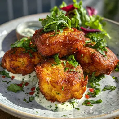 Bu&ntilde;uelos de bacalao caseros con patata Tarjeta de receta