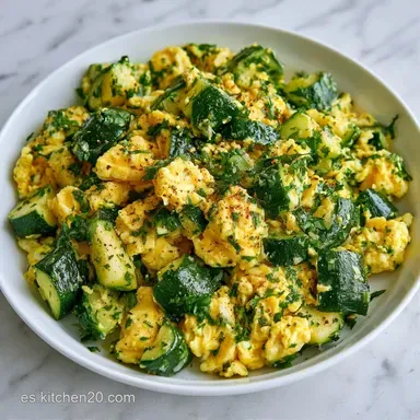 Calabacín Con Huevo En 20 Minutos Tarjeta de receta