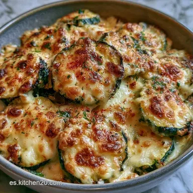 Calabacín Con Queso En Airfryer para 4 Tarjeta de receta