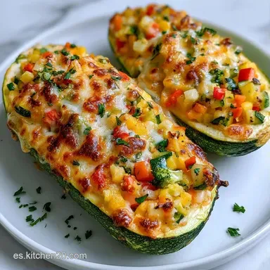 Calabacines Rellenos en 40 Minutos Tarjeta de receta