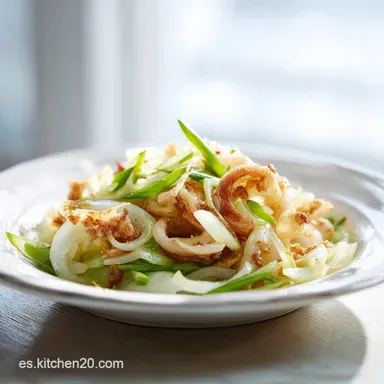 Calamares Encebollados Receta de la Abuela para 4 Raciones Tarjeta de receta