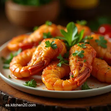 Receta Camarones Criollos Sabor Caribe&ntilde;o con Sofrito Casero Tarjeta de receta