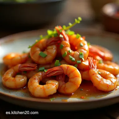 Camarones a la Szechuan Caseros 30 Minutos de Fuego y Sabor Tarjeta de receta