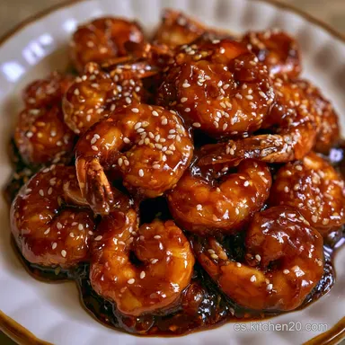 Camarones Teriyaki en 20 Minutos Tarjeta de receta