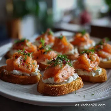 Canap&eacute;s Elegantes: Mousse Cremosa Tarjeta de receta