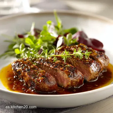 Receta Carne en Salsa para 4 raciones Tarjeta de receta