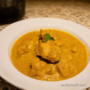 Chicken Korma Aut&eacute;ntico El Gran Sabor de la India en Casa Tarjeta de receta