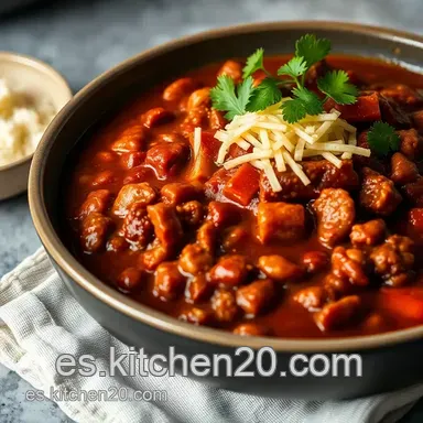 Batch Cooking: Chili con Carne "Para Toda la Familia" Tarjeta de receta