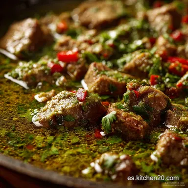 Chili Verde: Guiso Cl&aacute;sico de Cerdo (Chile Verde) que se Deshace Tarjeta de receta