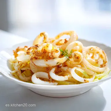 Receta Chipirones Encebollados para 4 Raciones Tarjeta de receta