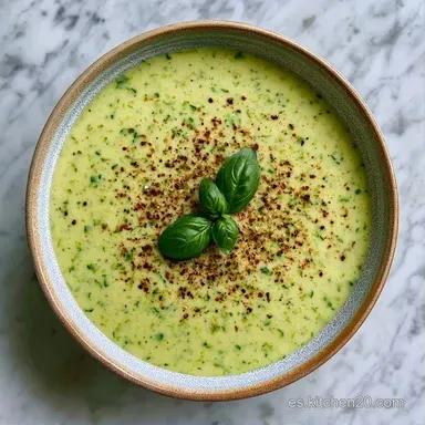 Crema De Calabacín En Thermomix Para 4 Tarjeta de receta