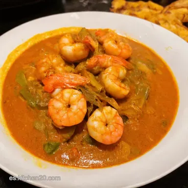 Curry de Gambas Thai F&aacute;cil Listo en 35 Minutos Tarjeta de receta