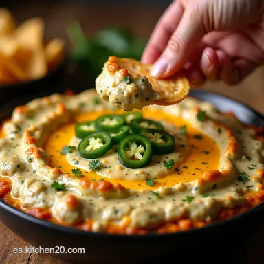 Jalape&ntilde;o Garden Dip Cremoso Sabor Ranchero Explosivo Tarjeta de receta