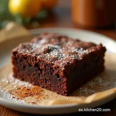 Brownie de Chocolate El Mejor Receta F&aacute;cil y Fudgy Tarjeta de receta