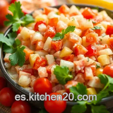 Ensalada Rusa Aut&eacute;ntica: &iexcl;El Secreto de la Abuela! Tarjeta de receta