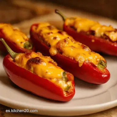 Explosi&oacute;n de Sabor The Best Jalape&ntilde;o Poppers con Queso Tocino Tarjeta de receta