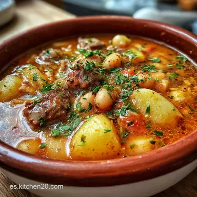 Fabada Asturiana Receta de la Abuela para 5 Raciones Tarjeta de receta