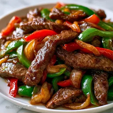 Fajitas De Ternera Para 6 Personas Tarjeta de receta