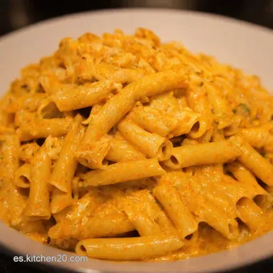 Pasta Cajun Cremosa y F&aacute;cil Receta con Pollo que Enamora Tarjeta de receta