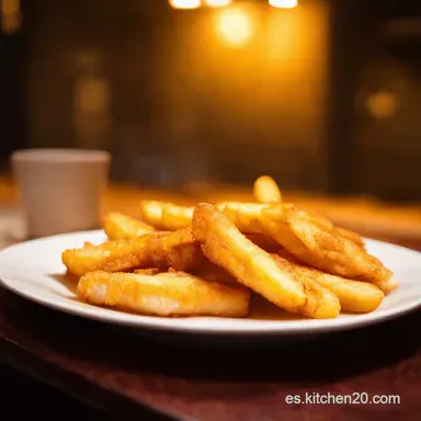 Fish and Chips a la Espa&ntilde;ola Crujiente y Delicioso Tarjeta de receta