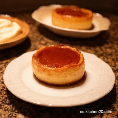 Flan de Nata Receta F&aacute;cil Un Postre Cremoso de Abuela Tarjeta de receta