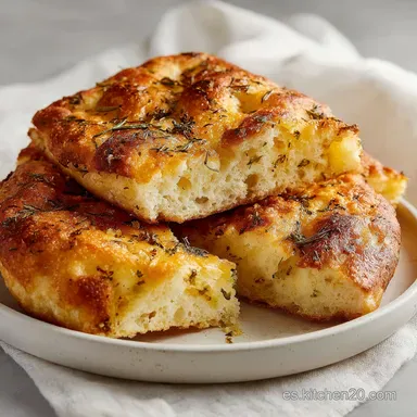 Focaccia en Freidora de Aire: Receta con 18 Minutos de Cocci&oacute;n Tarjeta de receta