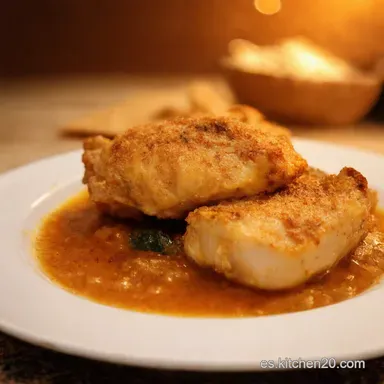 Fricass&eacute; de Pollo a la Abuela Receta Casera Reconfortante Tarjeta de receta