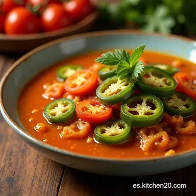 Escabeche Casero Jalape&ntilde;os Zanahorias con Sabor Mexicano Tarjeta de receta