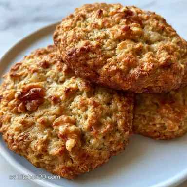 Galletas de Platano Delicia con Nueces Tarjeta de receta