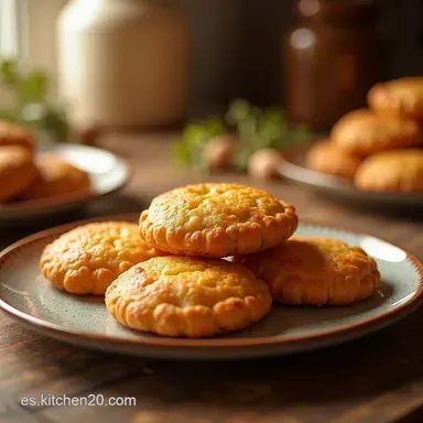Galletas de 3 Ingredientes Receta F&aacute;cil y Mantecosa para el Caf&eacute; Tarjeta de receta