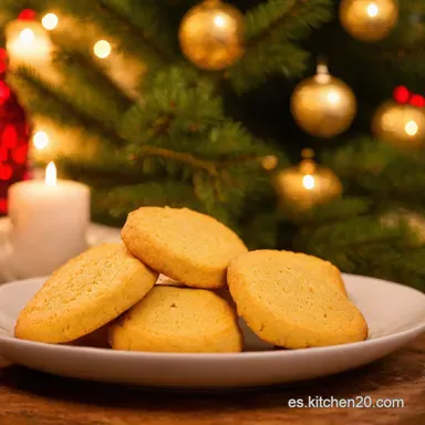 Galletas de Mantequilla Navide&ntilde;as F&aacute;ciles Receta Casera Tarjeta de receta