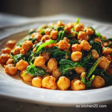 Garbanzos con espinacas Ready in 30 Min Tarjeta de receta