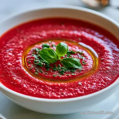 Gazpacho Pimientos Rojos En 45 Minutos Tarjeta de receta
