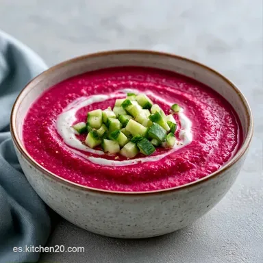 Gazpacho Remolacha Tomate en 15 Minutos Tarjeta de receta