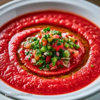 Gazpacho En Thermomix Fácil En 5 Minutos Tarjeta de receta