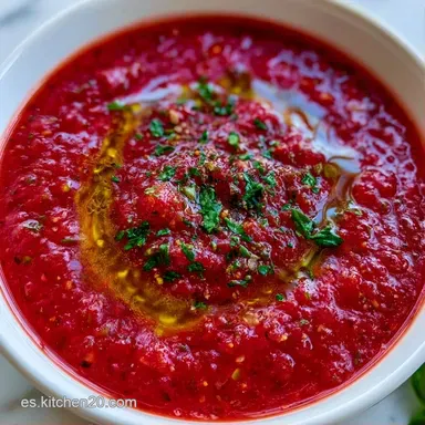 Gazpacho Extremeño para 4 Personas Tarjeta de receta