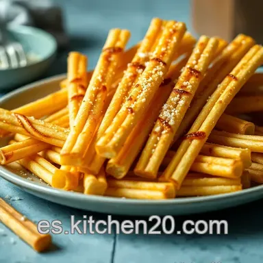 Grissini Caseros F&aacute;ciles: &iexcl;Crujientes y Listos en un Periquete! Tarjeta de receta