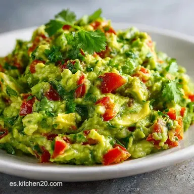 Guacamole Casero en 15 Minutos Tarjeta de receta