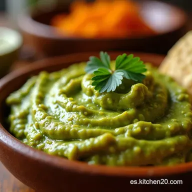 Guacamole F&aacute;cil El Guacamole Perfecto de la Abuela Tarjeta de receta