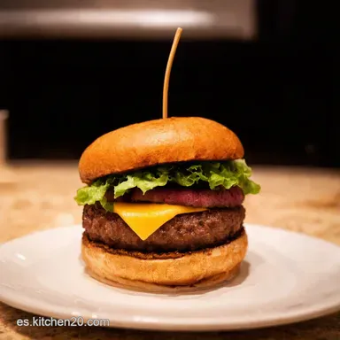 Receta Hamburguesa Ib&eacute;rica Sabor Espa&ntilde;ol Aut&eacute;ntico Tarjeta de receta