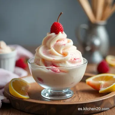 Helado de Fresa Casero Cremoso: &iexcl;Receta F&aacute;cil y Deliciosa! Tarjeta de receta
