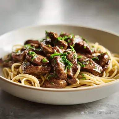 H&iacute;gado de Pollo con Pasta para 4 Tarjeta de receta